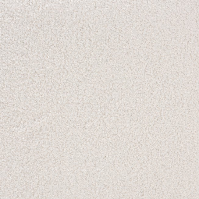 Brielle Modern And Contemporary Ivory Boucle Upholstered And Natural Brown Finished Wood Ottoman, , alternate image number 4