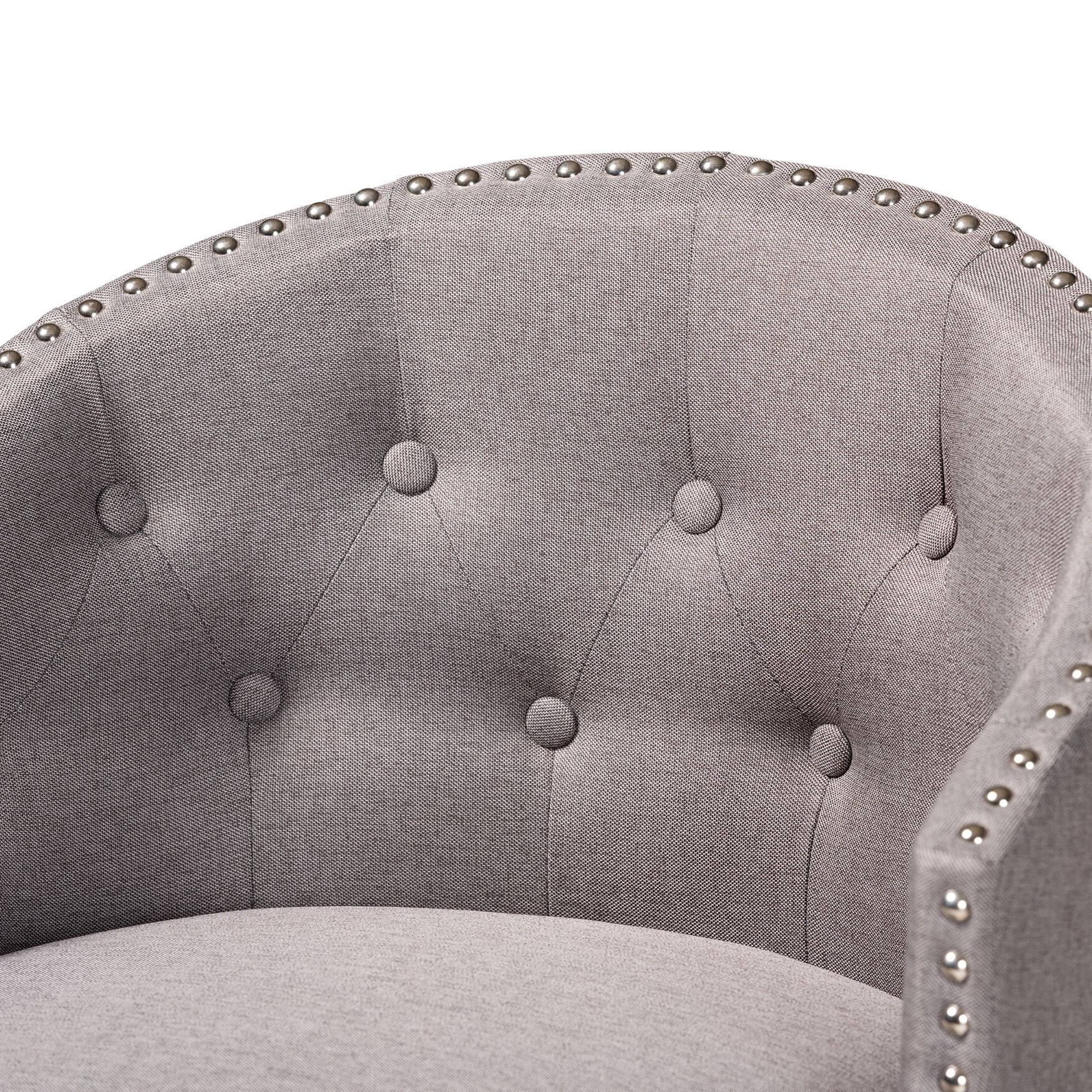 Theron Mid-Century Transitional Black Faux Leather and Espresso Brown Finished Wood 2-Piece Swivel Counter Stool Set, , alternate image number 28