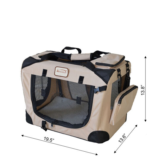 Folding Soft Dog Crate For Dogs And Cats, Pet Travel Carrier, , on-hover image number null