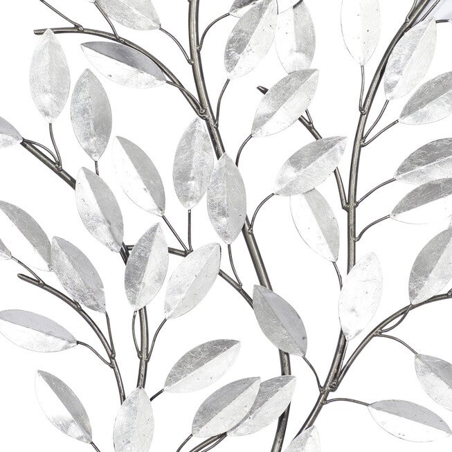 Silver Metal Glam Floral Wall Decor, , alternate image number 3