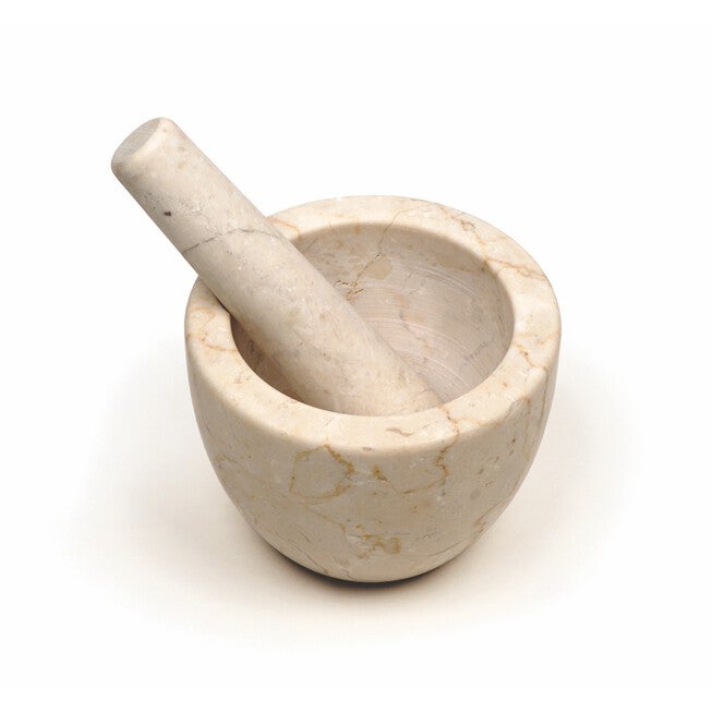 Marble Mortar and Pestle - Beige, BEIGE, hi-res image number 0