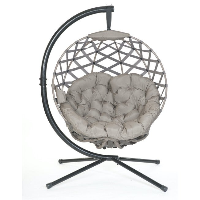 Hanging Ball Chair in Crossweave Sand, , alternate image number 3