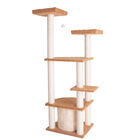 Ultra Thick Faux Fur Real Wood 64" Cat Scratching Furniture, , alternate image number null
