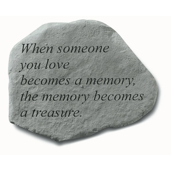 When Someone You Love Becomes A Memory Garden Memorial Accent Stone, GREY, hi-res image number 0