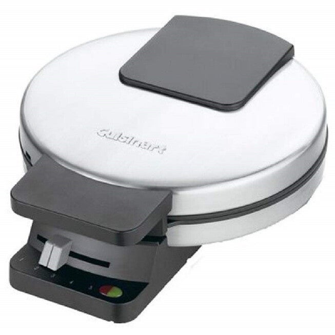 Round Classic Waffle Maker, BLACK, hi-res image number 0