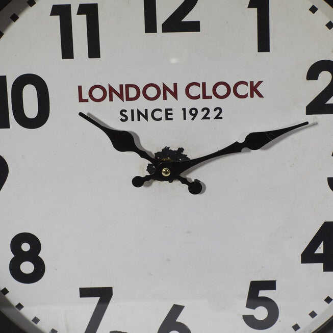 White Traditional Metal Wall Clock, , alternate image number null