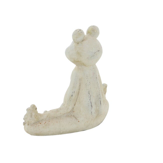 Set Of 2 White Resin Eclectic Garden Sculpture, , alternate image number null