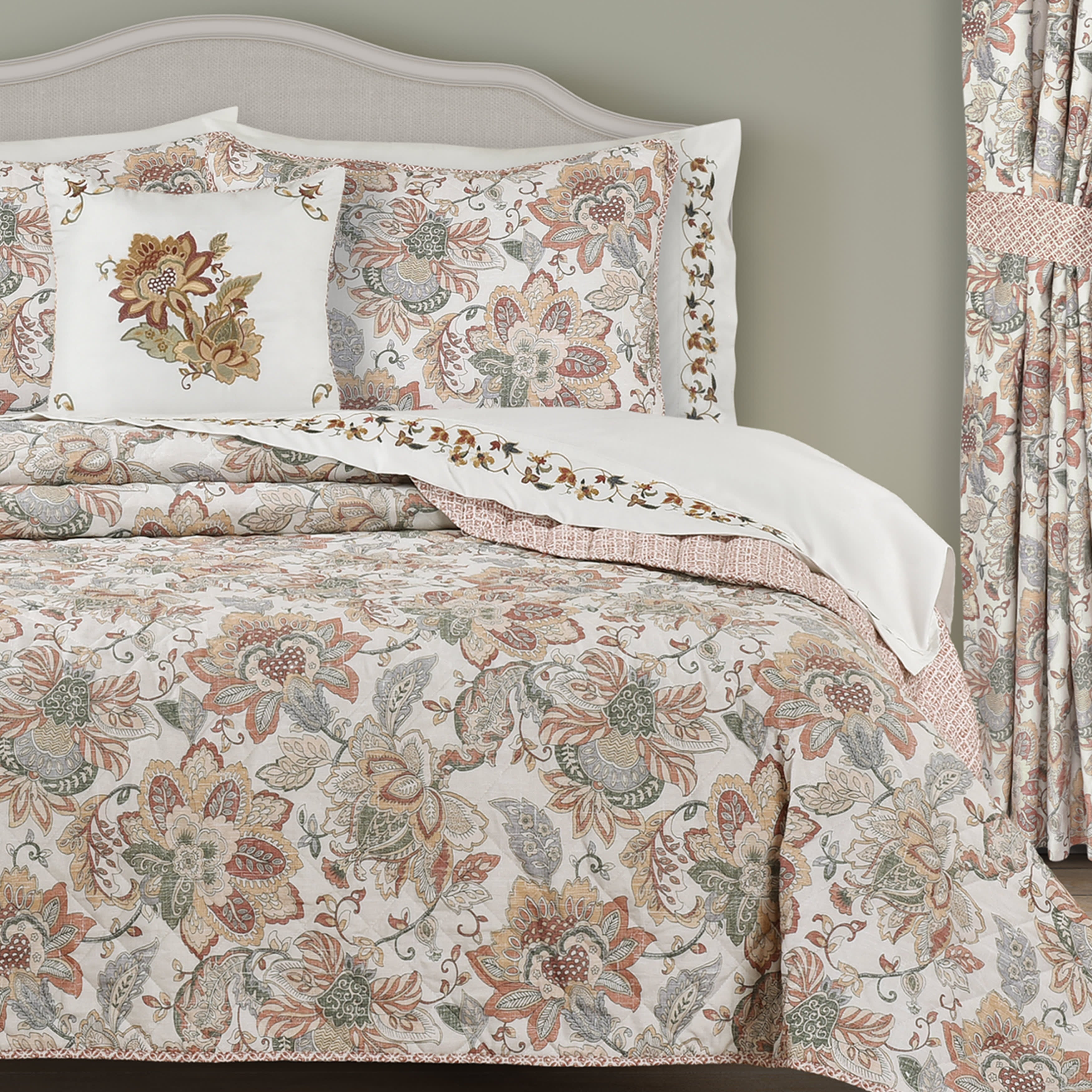 Janessa 3 Piece Quilt Set, SPICE, alternate image number 1
