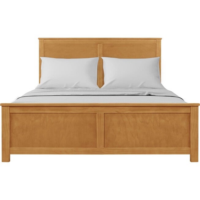 Winston Wooden Platform Bed, OAK, hi-res image number 0