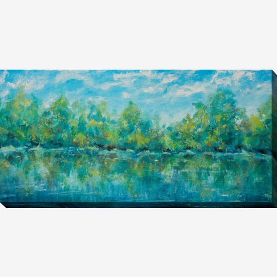 Blue Sky Pond Wall Art, BLUE, hi-res image number null