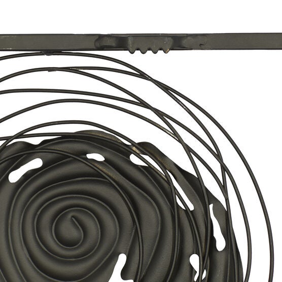 Set Of 2 Black Metal Contemporary Wall Decor, , on-hover image number null