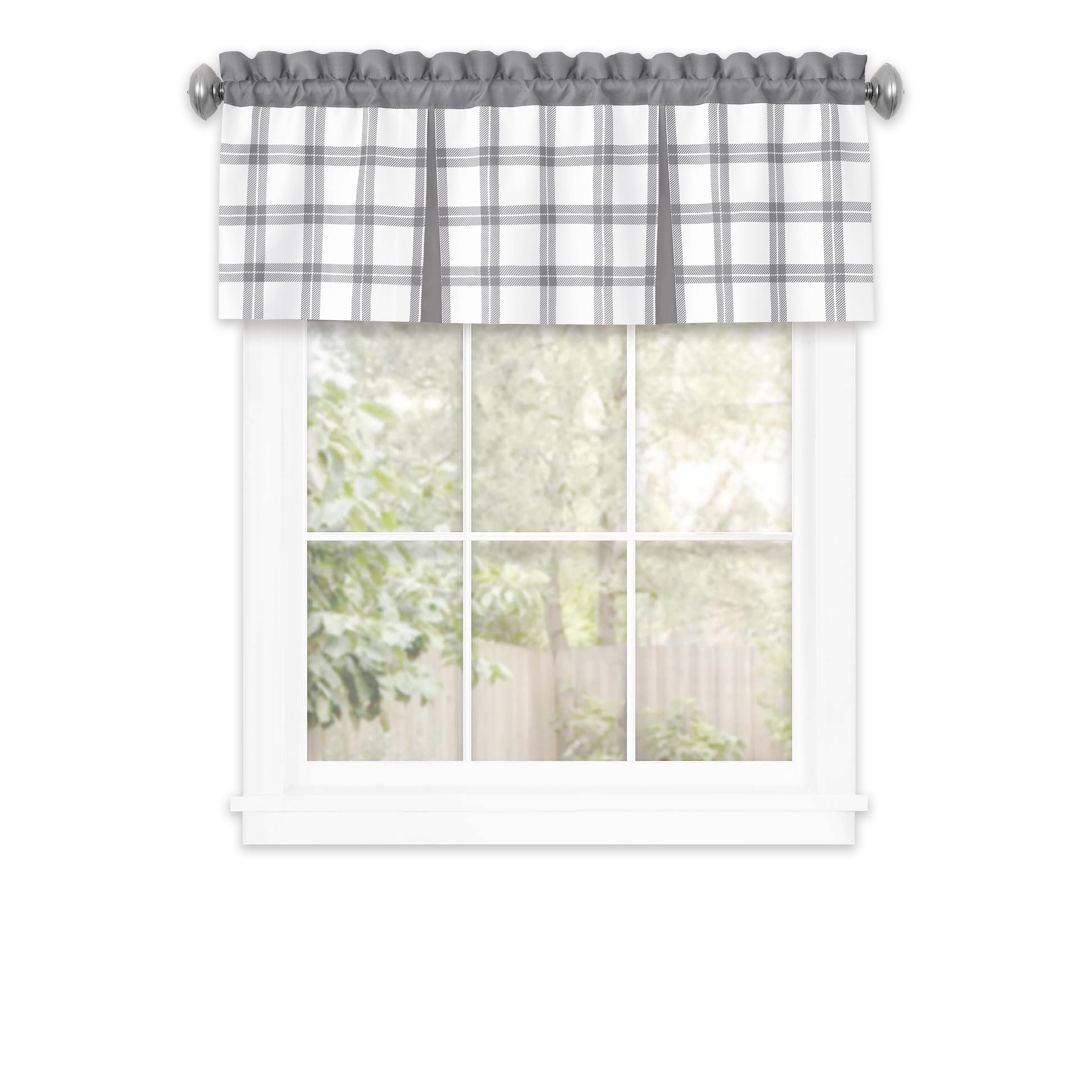 Tate Window Curtain Valance, GREY, alternate image number 1
