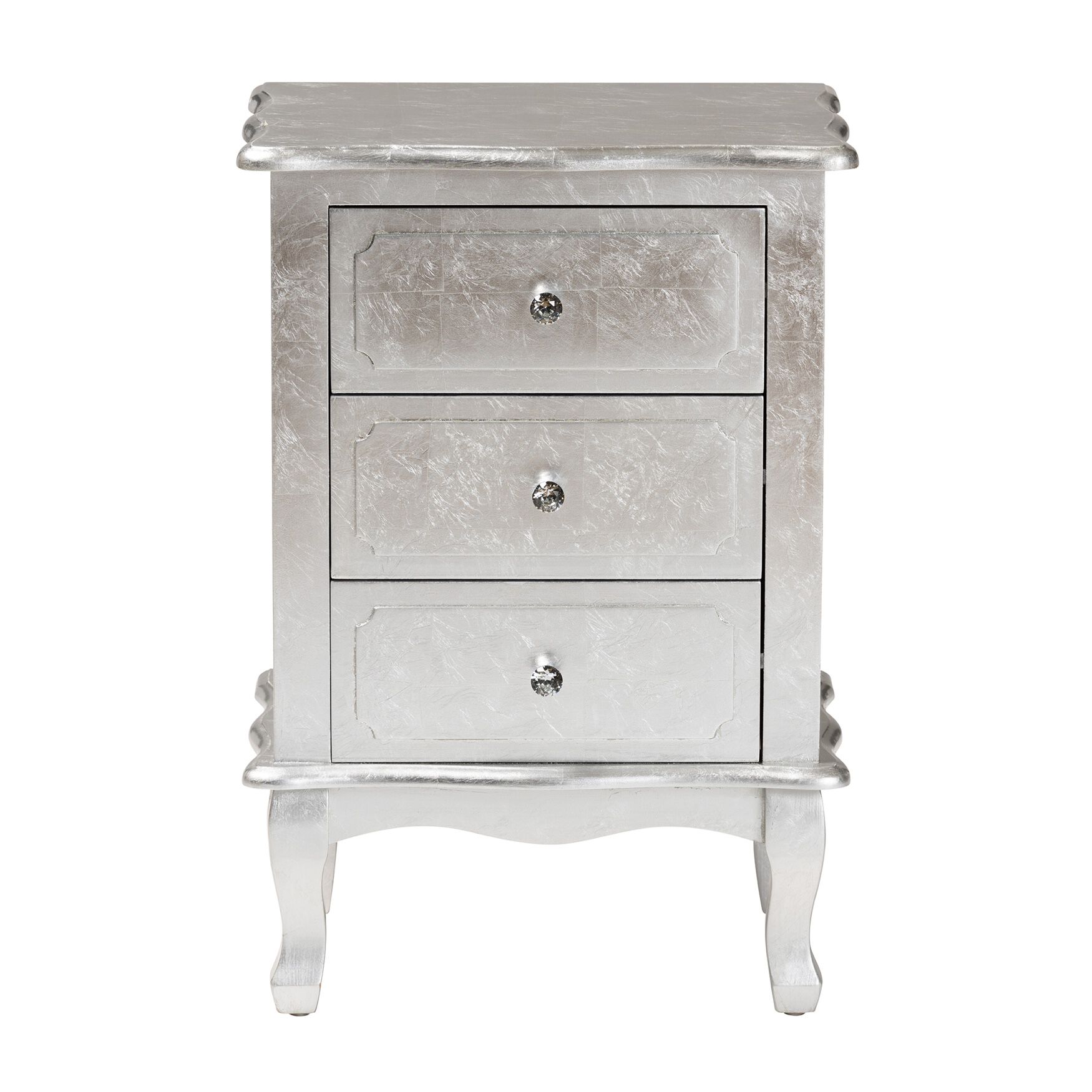Newton Classic And Traditional Gold Finished Wood 3-Drawer Nightstand, , alternate image number 2