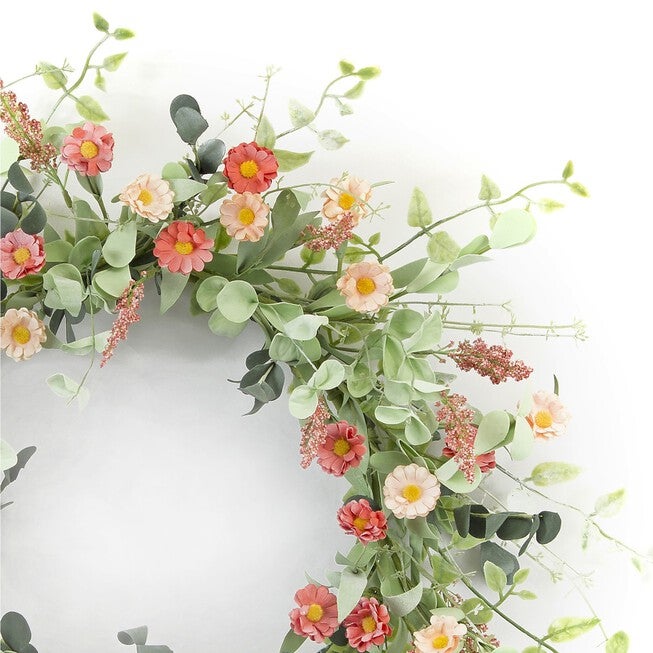 Mini Daisy Floral Wreath 24 inchesD, , on-hover image number null
