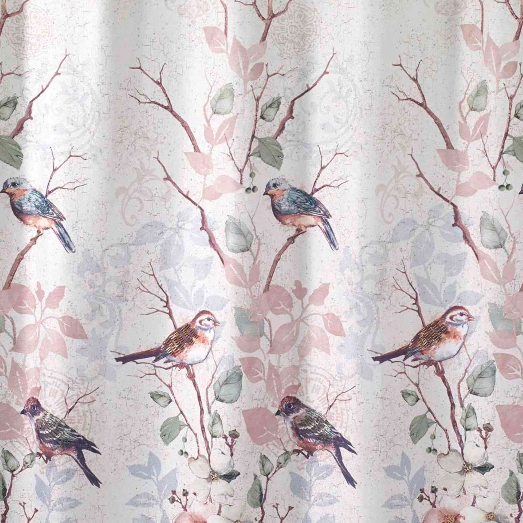 Novelty Shower Curtain, LOVE BIRD, alternate image number 2