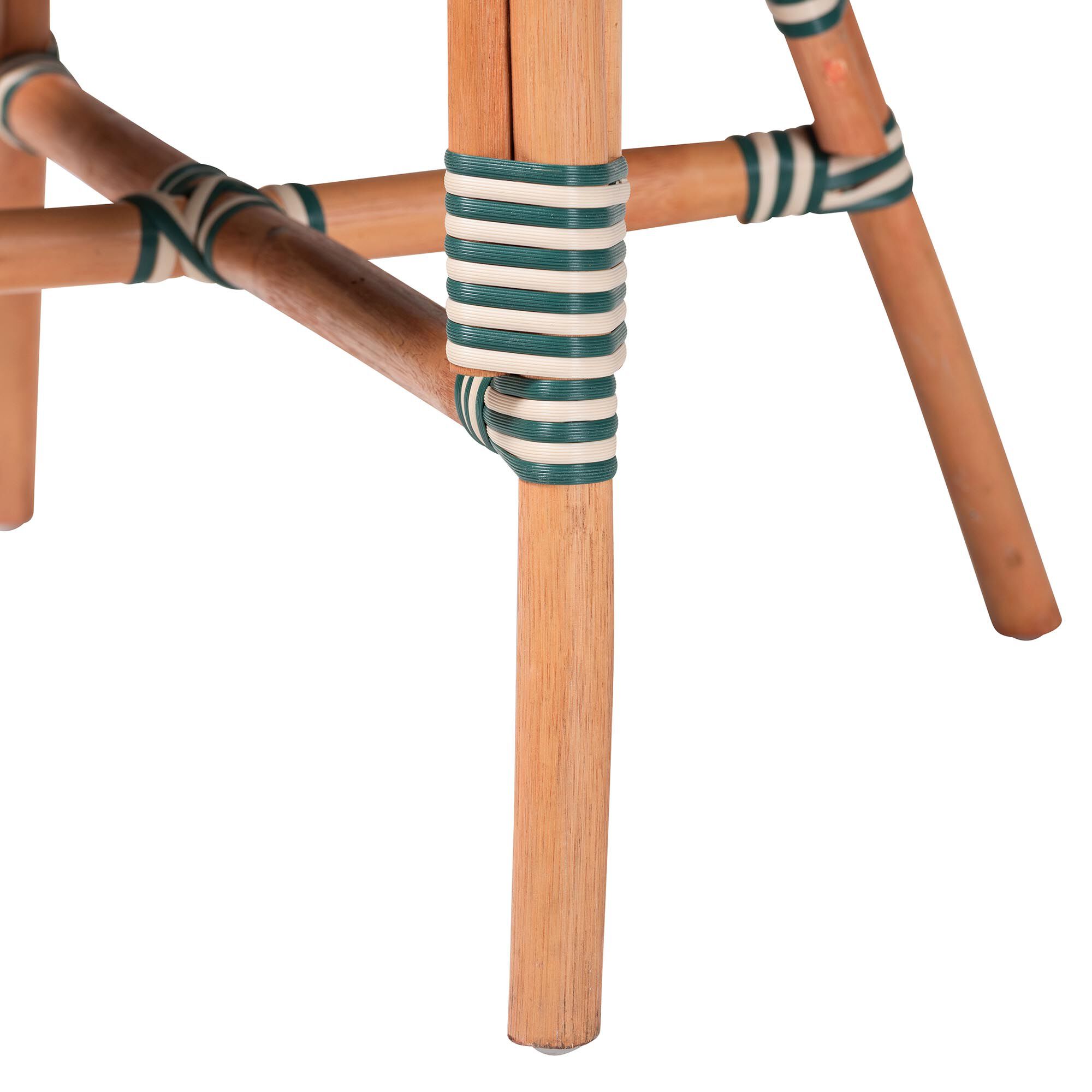 Mattie Rattan Bistro Chair, GREEN, alternate image number 6