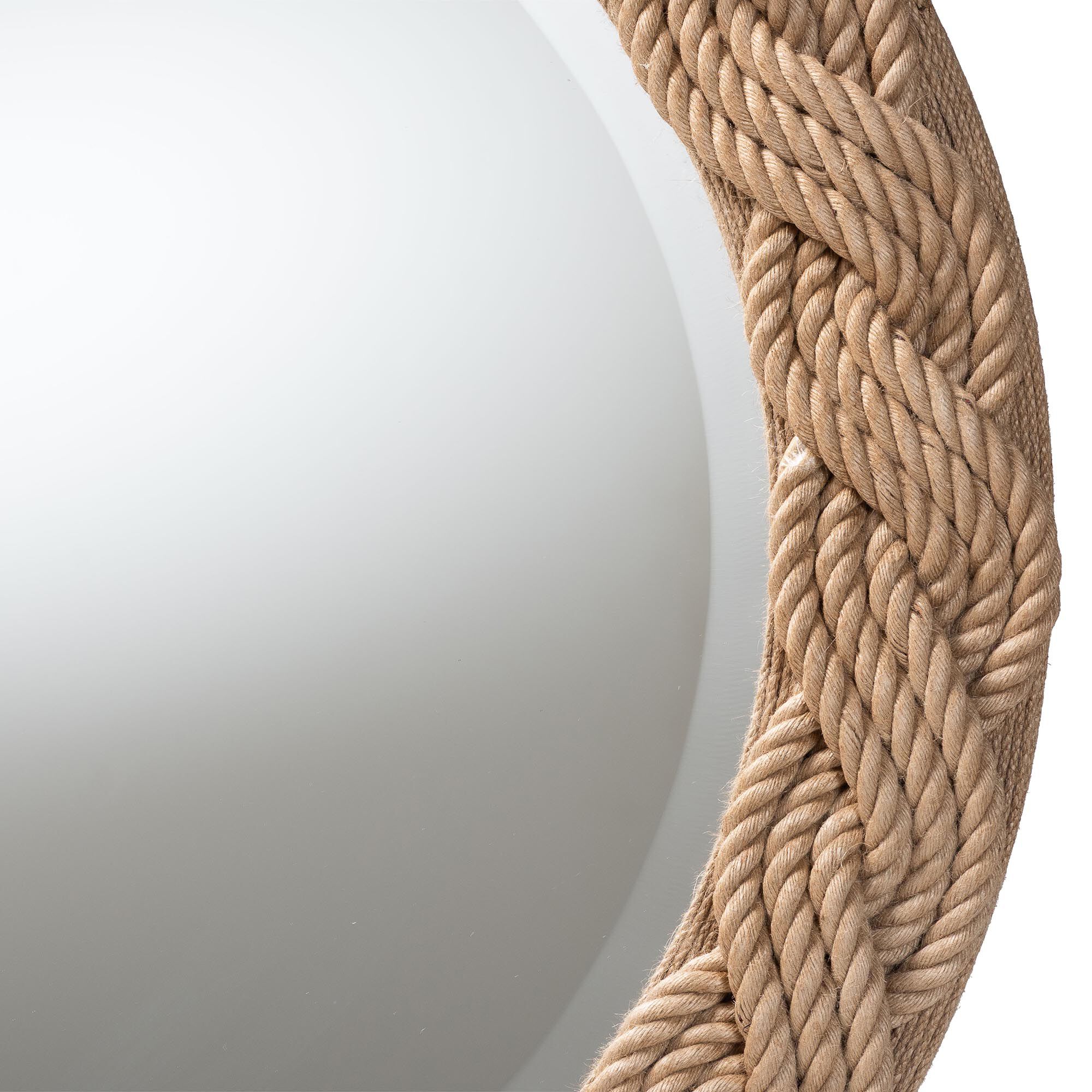 Romana Braided Rope Mirror, NATURAL BROWN, alternate image number 2