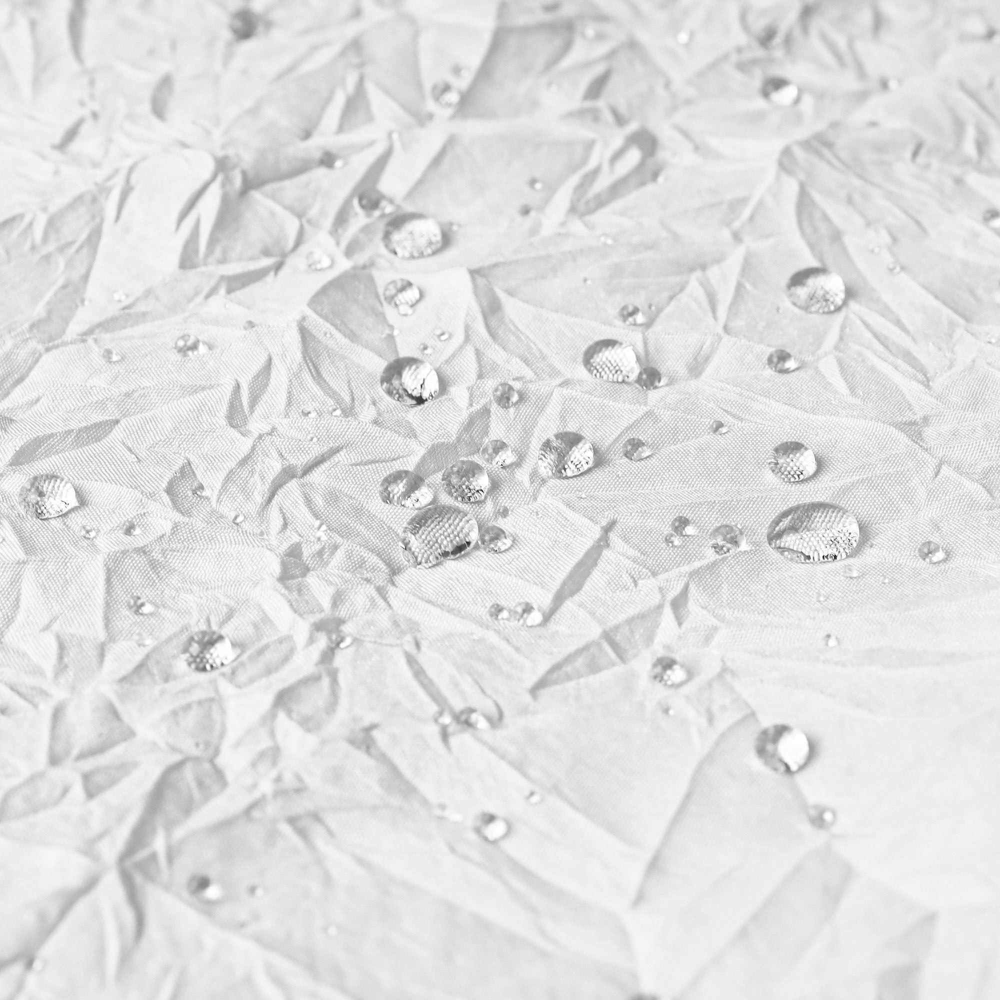 Crinkle Eco-friendly Water Repellent Solid Texture Shower Curtain, WHITE, alternate image number 3