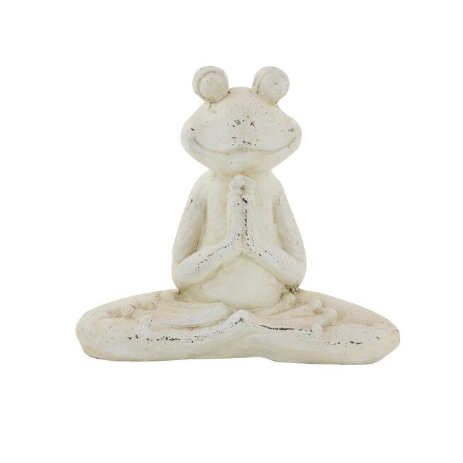 Set Of 2 White Resin Eclectic Garden Sculpture, , alternate image number null