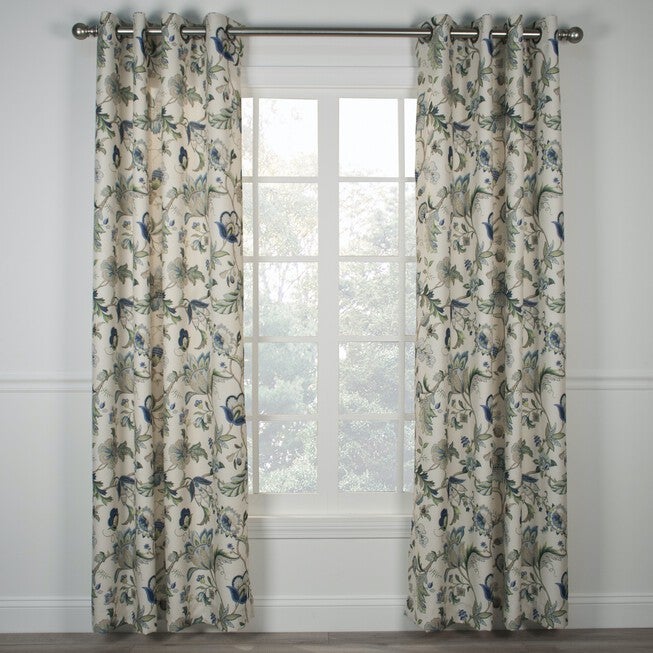 Brissac Lined Grommet Panel, BLUE, hi-res image number null
