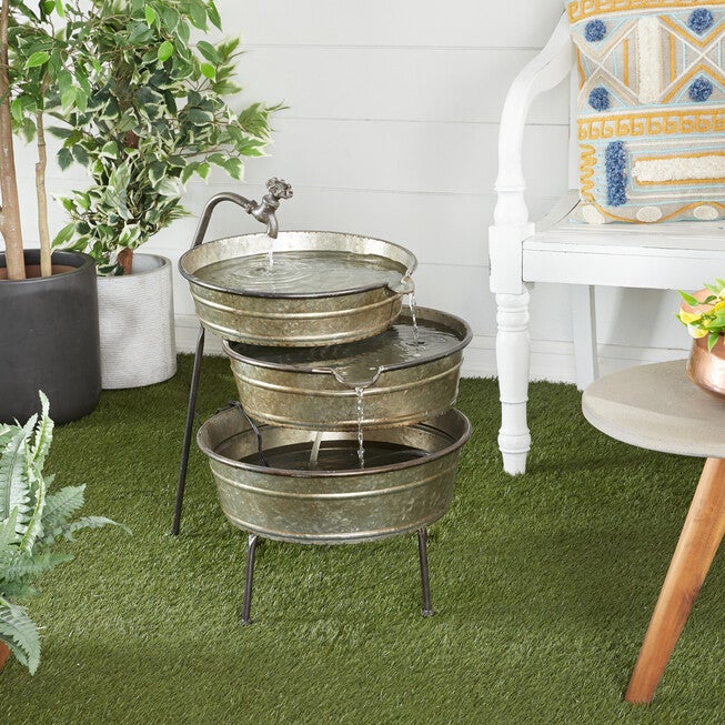 Grey Iron Farmhouse Fountain, , alternate image number 1