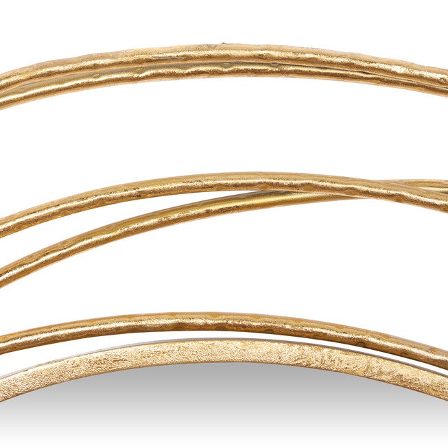 Gold Wood Contemporary Wall Mirror, , alternate image number 5