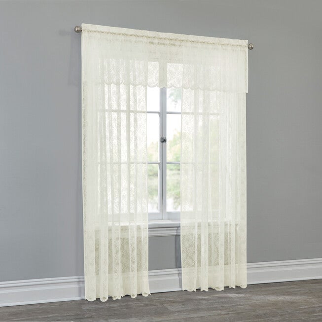 Scarlett Floral Lace Rod-Pocket Panel, , alternate image number 2