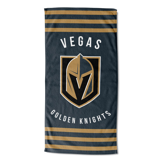 Golden Knights Stripes Beach Towel, MULTI, hi-res image number null