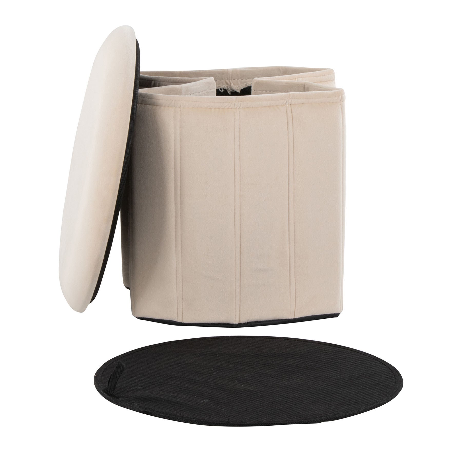 Lindsey Folding Storage Ottoman, , alternate image number 2