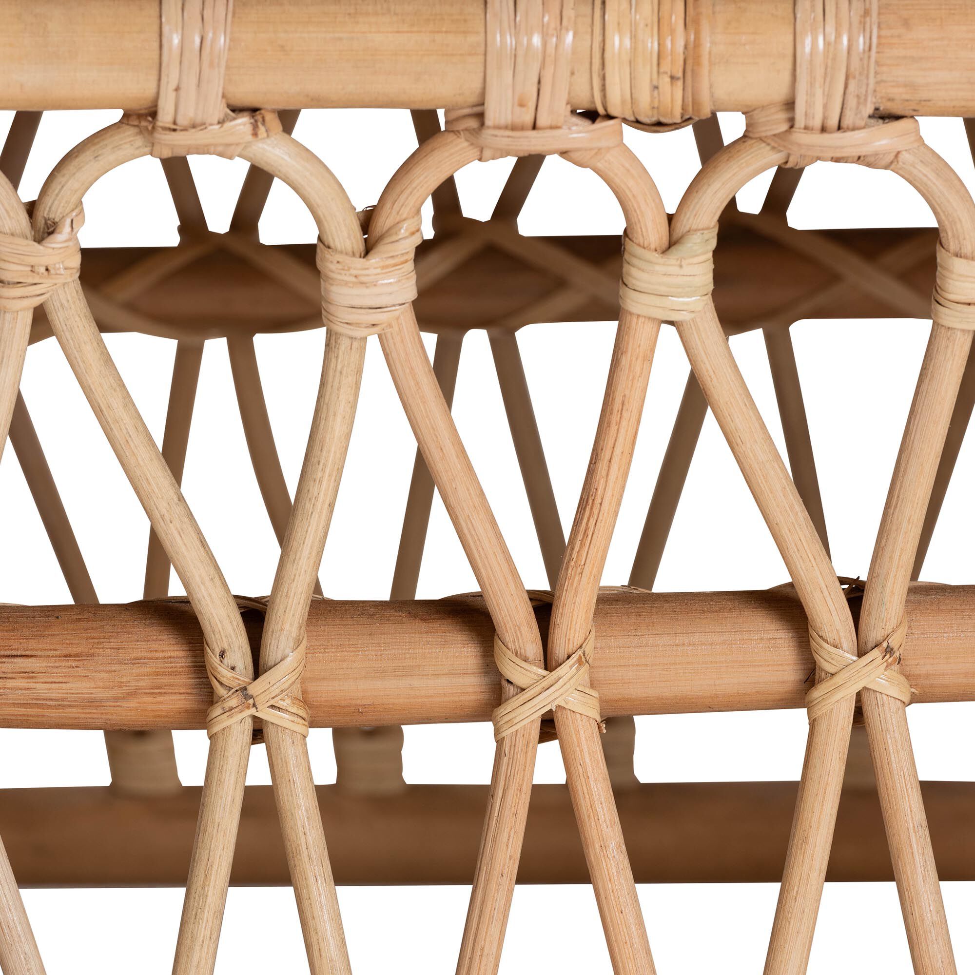Adelpha Natural Rattan Accent Bench with Cushioned Seat, NATURAL, alternate image number 5