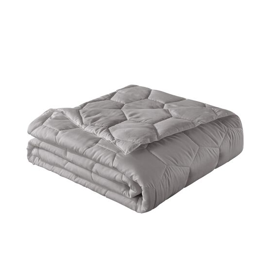 Honeycomb Down Alternative Blanket, Grey, , alternate image number null