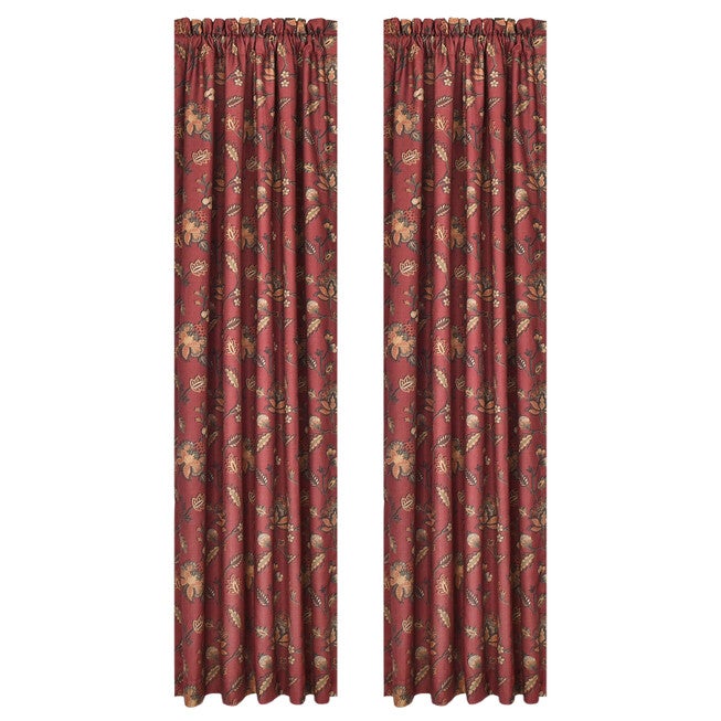 Bari 84 Inch Window Panel Pair, RED, alternate image number 2