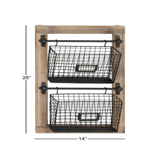 Black Metal Farmhouse Magazine Rack Holder Magazine Rack Holder, , alternate image number null