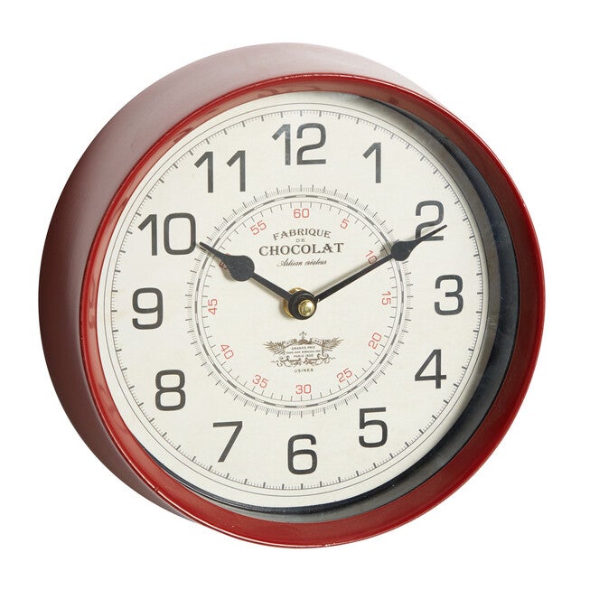 Set Of 3 Multi Colored Metal Wall Clock, , alternate image number 6
