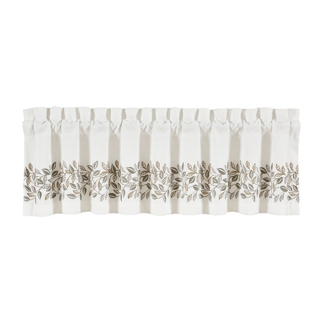 Laurel Window Straight Valance, WHITE, alternate image number null