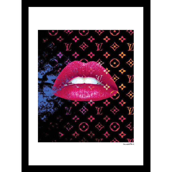 LV Lips - Single Picture Frame Print