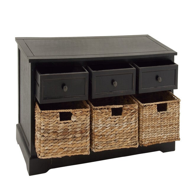 Dark Brown Farmhouse Wood Storage Unit, 20 x 42, , alternate image number null