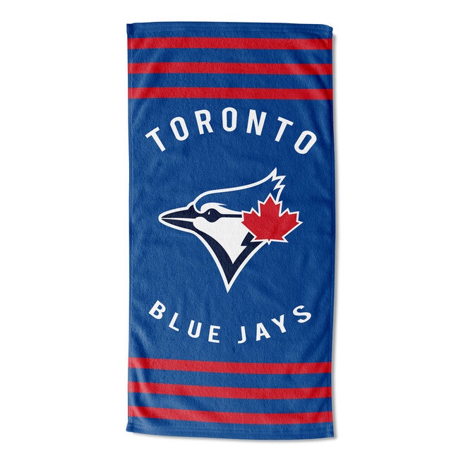 Blue Jays Stripes Beach Towel, MULTI, hi-res image number 0
