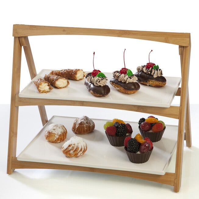 Table Styles Folding Two Tier Server, , alternate image number null