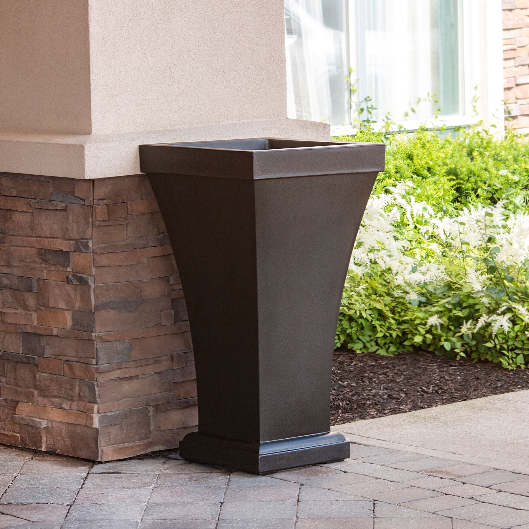 Bordeaux 40 inches Tall Waste Bin, EXPRESSO, hi-res image number 0