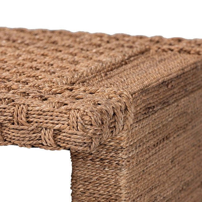 Rhinos Handwoven Seagrass Coffee Table, LIGHT BROWN, alternate image number null