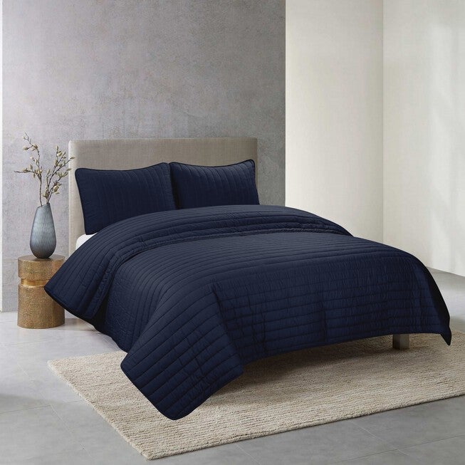 Perfectly Cotton Quilt Sets Quilt Set, NAVY, hi-res image number null
