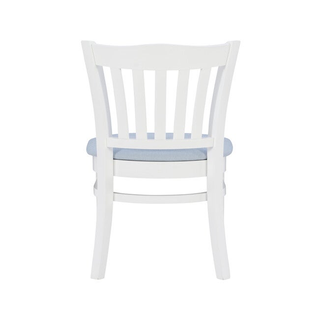 Lottie Side Chair White Upholstered Set of 2, , alternate image number null