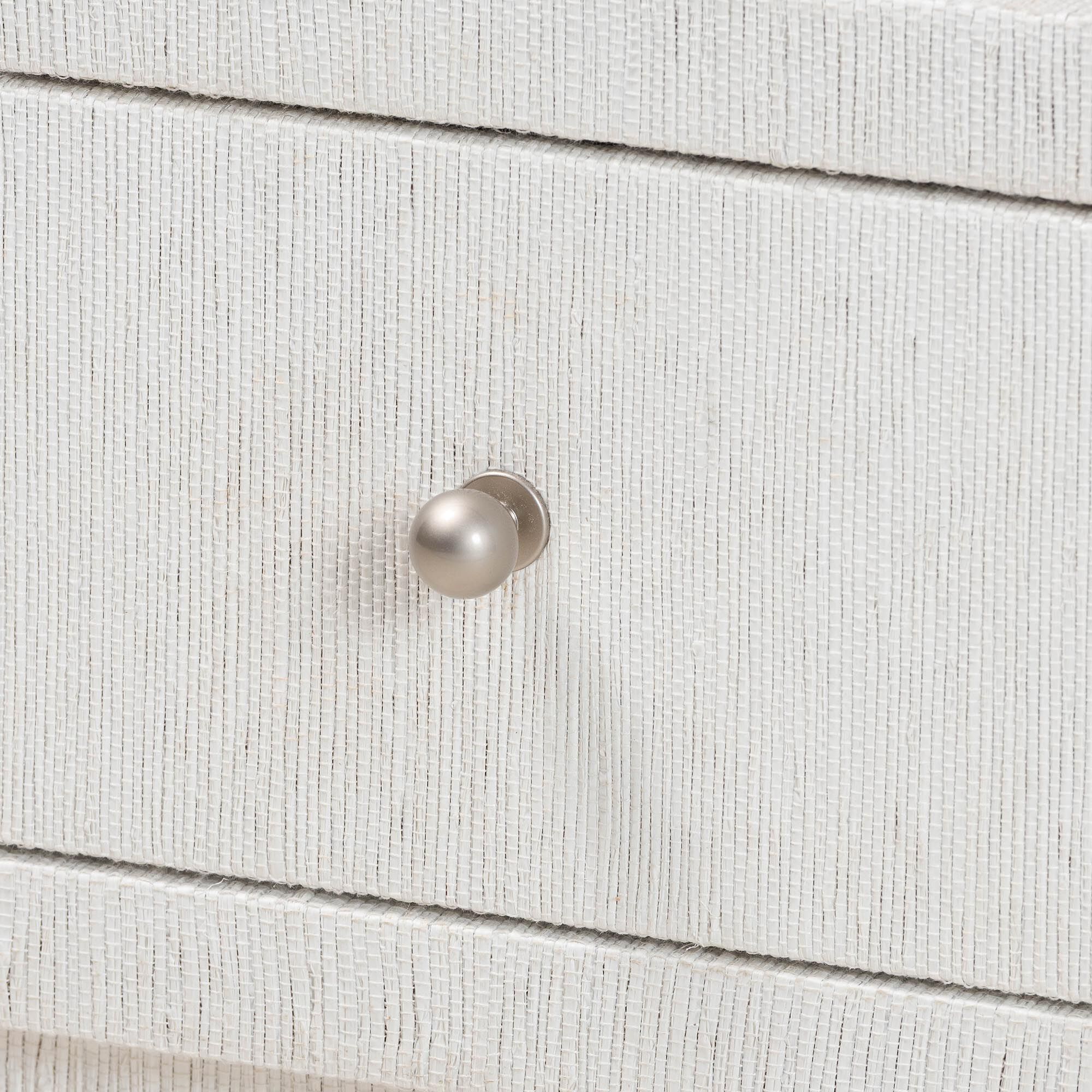 Kai Grasscloth End Table, WHITE, alternate image number 6