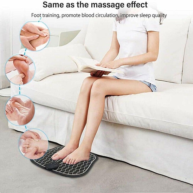Ems Foot Massager, Folding Portable Electric Massage Mat Wellness, , alternate image number null