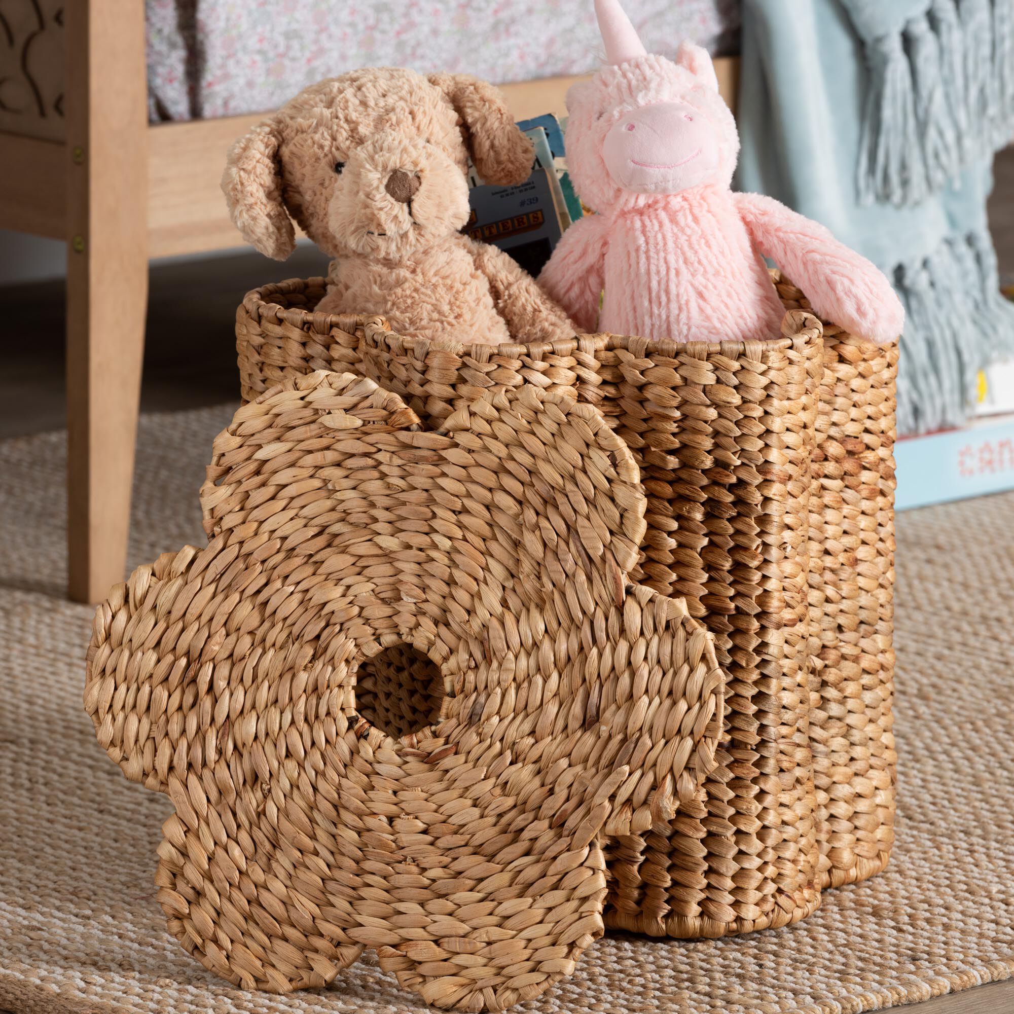 Della Woven Seagrass Laundry Hamper, NATURAL, alternate image number 6