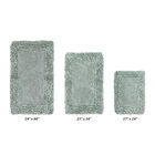 Shaggy Border Bath Rug Mat, 3 Pc Set, (17" X 24" | 21" X 34" | 24" X 40"), SAGE, hi-res image number null