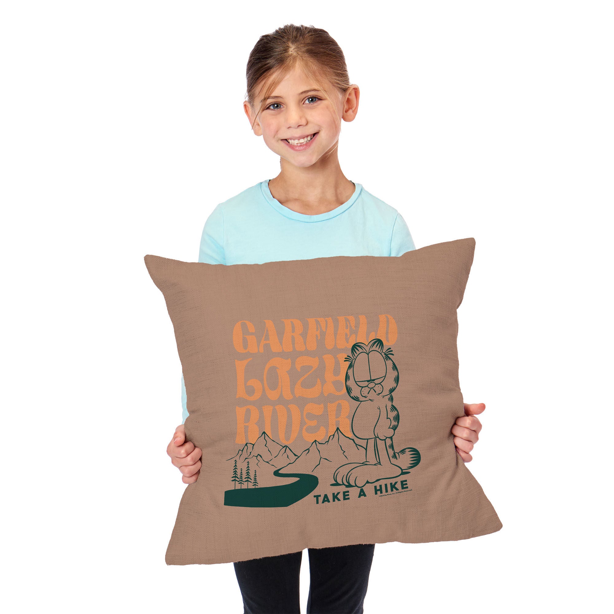 Nickelodeon Garfield Take a Hike Throw Pillow 18X18 Inches, BROWN, alternate image number 2