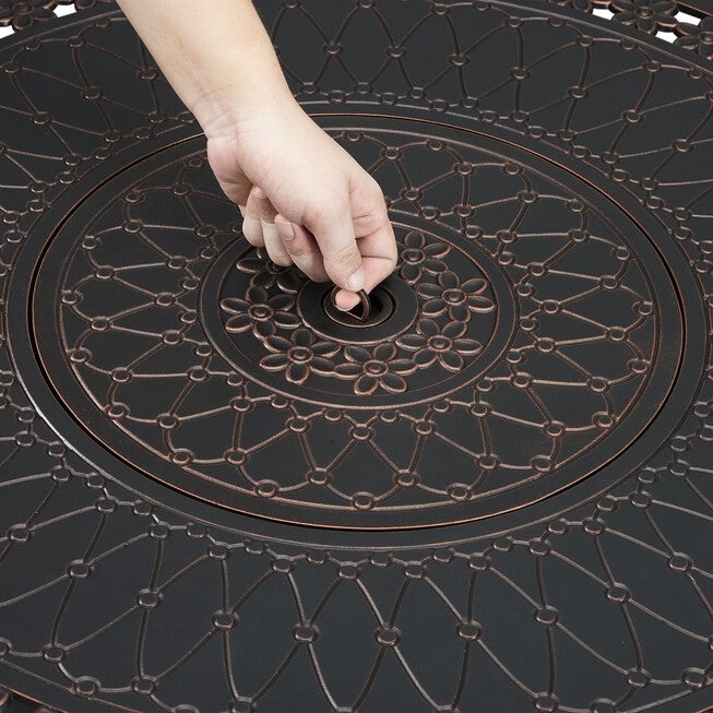 Columbia 34 inches Aluminum Round LPG Fire Pit, , alternate image number 3