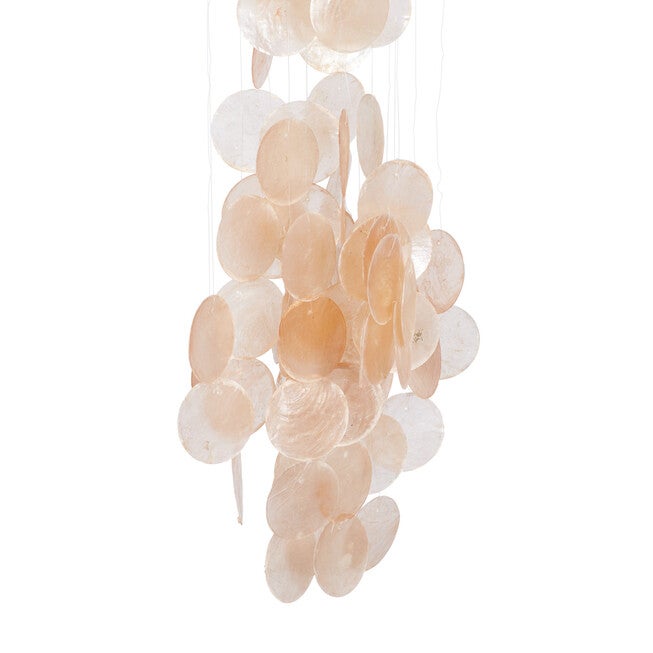 Orange Capiz Coastal Windchime, , alternate image number 2